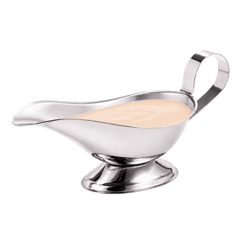 White kebab sauce in a sauce boat
